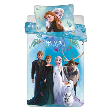 JERRY FABRICS Pamučna dječja posteljina Frozen "Blue" 100x135 cm, plava